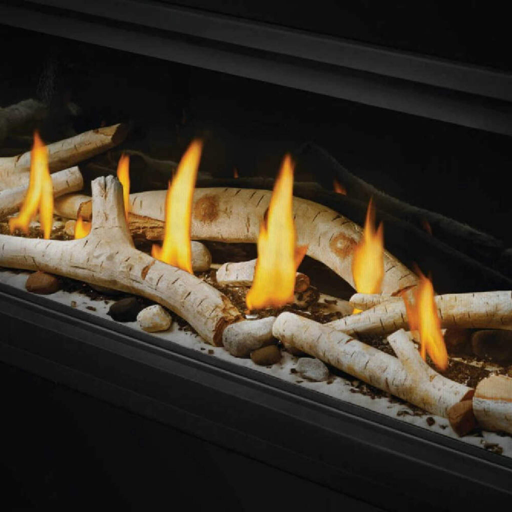 Napoleon Vector 50 Single-Sided 65-Inch Direct Vent Electronic Natural Gas Fireplace With Night Light System [LV50N-2] (SAK29481) - Saksby Wholesale - White Logs Accessories View