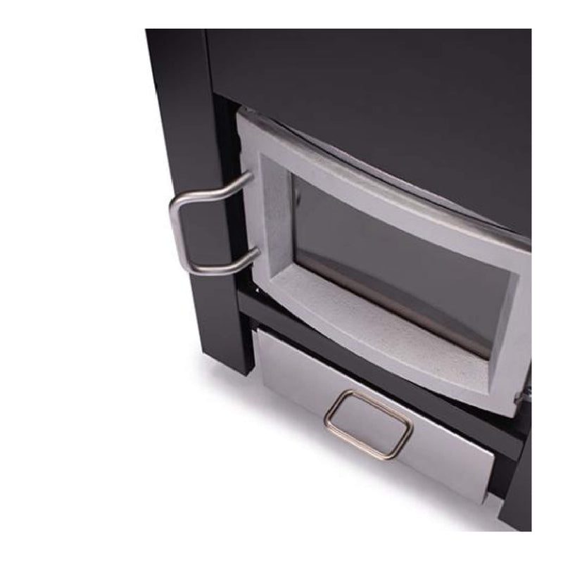 Narvi 30/50 Wood-Burning Sauna Stove (SAK57961) SAKSBY - Handle Door View
