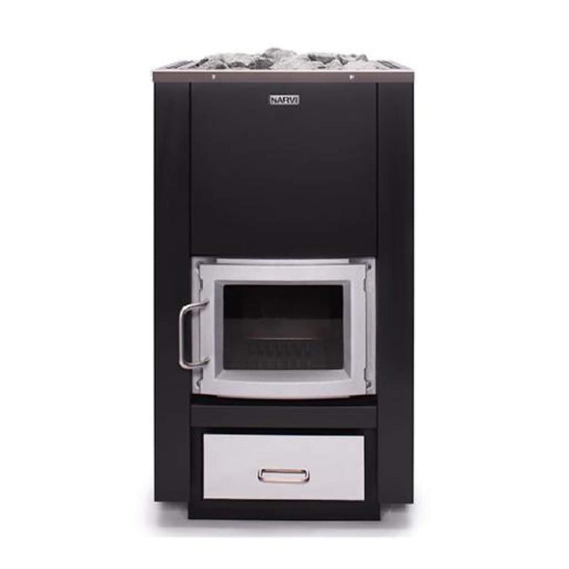 Narvi 30/50 Wood-Burning Sauna Stove (SAK57961) SAKSBY - Front View