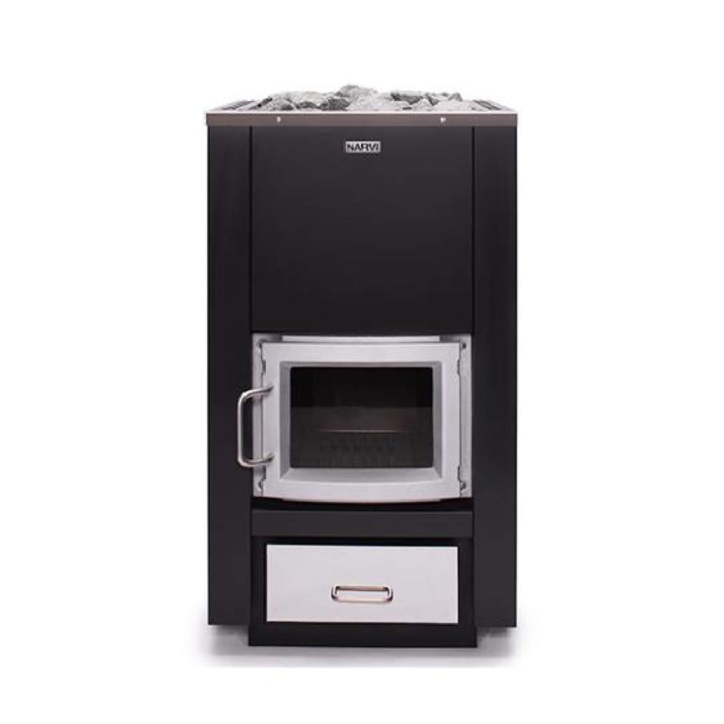 Narvi 30/50 Wood-Burning Sauna Stove (SAK57961) SAKSBY - Front View