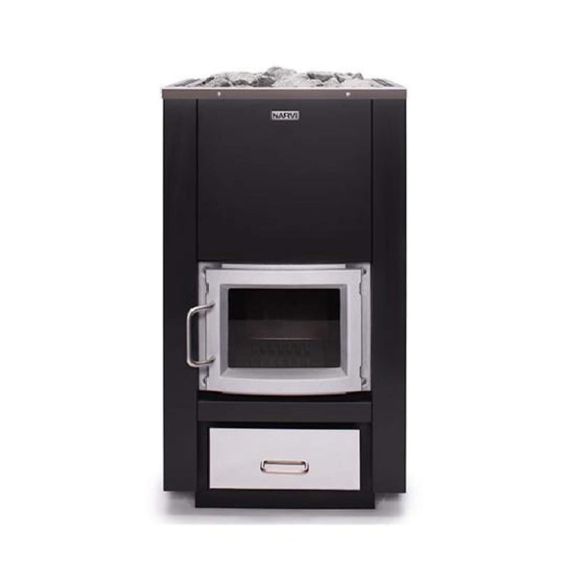 Narvi 30/50 Wood-Burning Sauna Stove (SAK57961) SAKSBY - Front View
