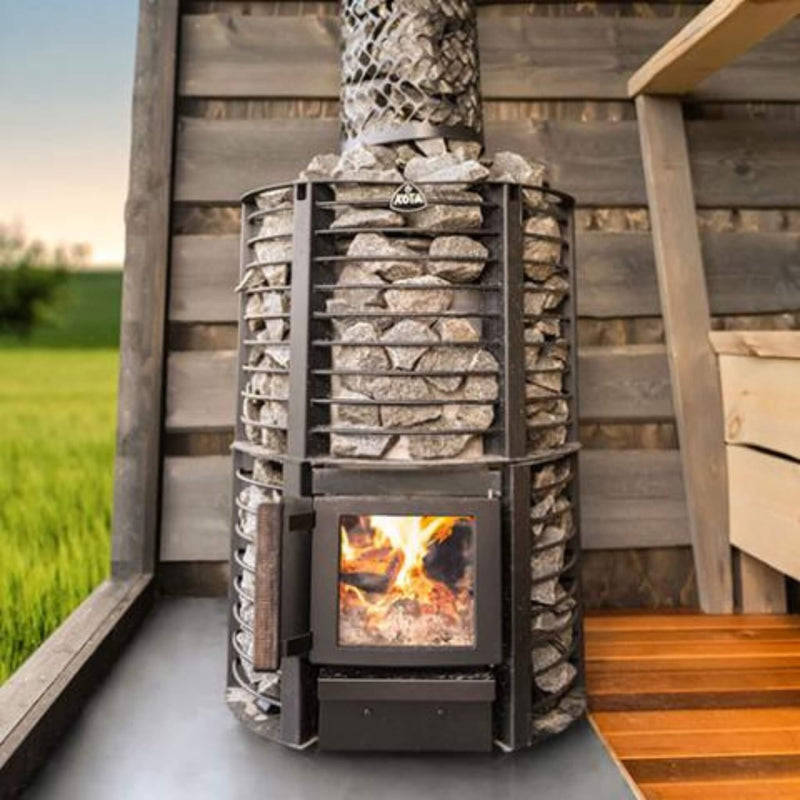 Narvi Inari 16kW Wood-Burning Sauna Stove (SAK90263) SAKSBY - Plus Version Lifestyle View