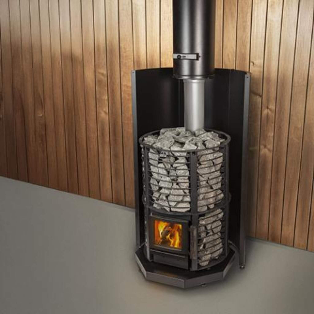 Narvi Inari 16kW Wood-Burning Sauna Stove (SAK90263) SAKSBY - Plus Version Stone View