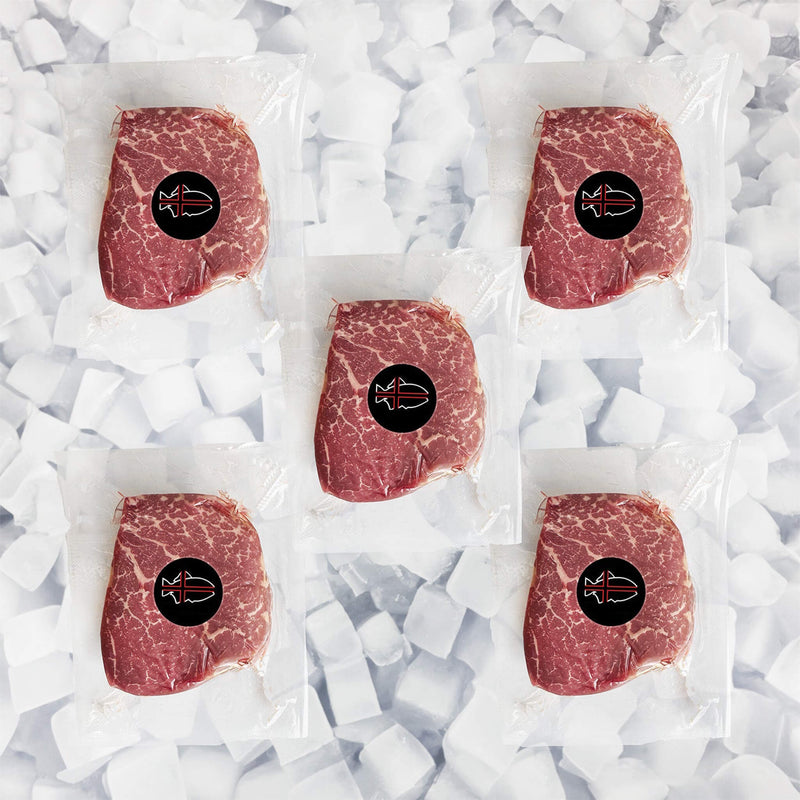 Premium Natural Black Angus Prime Filet Mignon Steak, Grass Fed (Bulk Case) (SAK23196)
