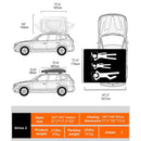 Naturnest Sirius 2 Premium 2XL 3-Person Clamshell Rooftop Tent (SAK91382) - Saksby Wholesale - Dimensions