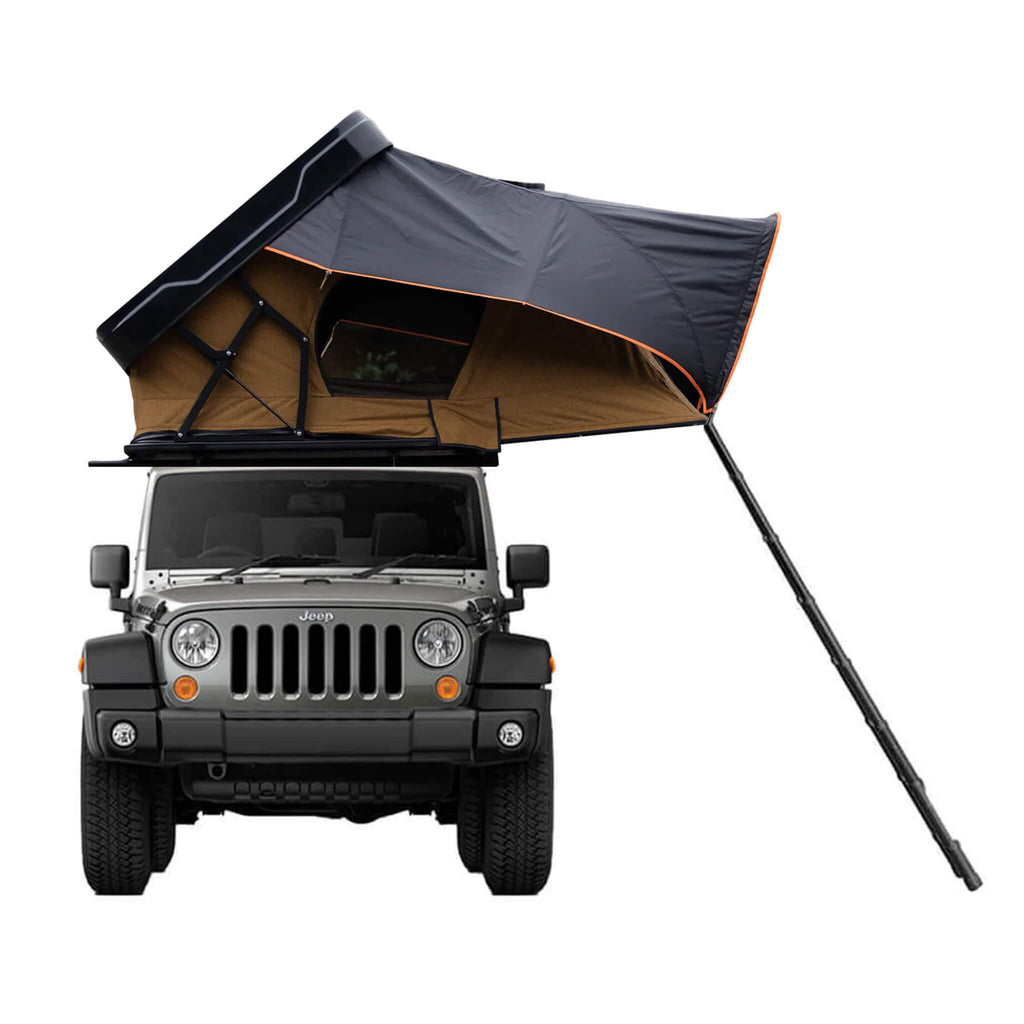 Naturnest Sirius 2 Premium 2XL 3-Person Clamshell Rooftop Tent (SAK91382) - Saksby Wholesale - On Jeep On White Background