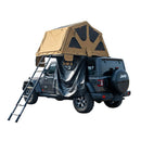 Naturnest Andromeda Khaki Soft-Shell Rooftop Tent With Large Panoramic Skylight & YKK Doors (SAK72384) - Saksby Wholesale - Front Left View