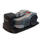NOVABOT N2000 Premium Boundary Free Robot Lawn Mower For Large Lawns, 1.5 Acres - SAKSBY.com - Charging With White Background