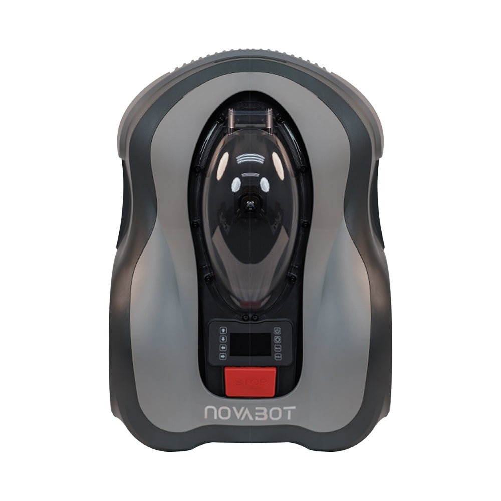 NOVABOT N2000 Premium Boundary Free Robot Lawn Mower For Large Lawns, 1.5 Acres - SAKSBY.com - Top View With White Background