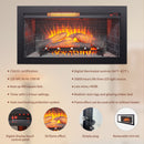 Nuvia 36-Inch Electric Antique Black Infrared Fireplace Insert Trim Kit With Touch Panel (SAK84610) - Saksby Wholesale - Features