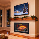 Nuvia 36-Inch Electric Antique Black Infrared Fireplace Insert Trim Kit With Touch Panel (SAK84610) - Saksby Wholesale - Lifestyle Image