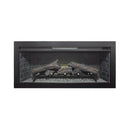 Nuvia 36-Inch Electric Antique Black Infrared Fireplace Insert Trim Kit With Touch Panel (SAK84610) - Saksby Wholesale - Turned Off View