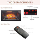 Nuvia 36-Inch Electric Antique Black Infrared Fireplace Insert Trim Kit With Touch Panel (SAK84610) - Saksby Wholesale - Two Operation Mode