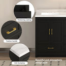 Nuvia 60-Inch Black Bathroom Vanity With Soft Close Doors And Drawers Storage (SAK86210) - Saksby Wholesale - Features