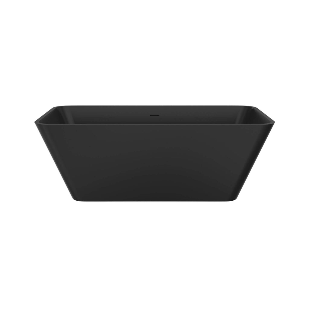 Nuvia 67-Inch Luxury Freestanding Solid Surface Soaking Bathtub (SAK51920) - Saksby Wholesale - Front View