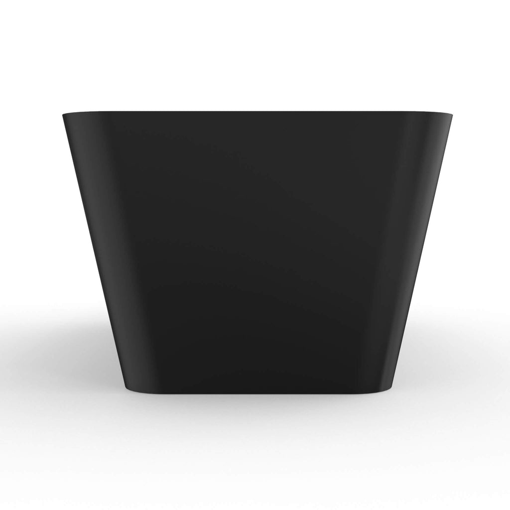 Nuvia 67-Inch Luxury Freestanding Solid Surface Soaking Bathtub (SAK51920) - Saksby Wholesale - Side View Details