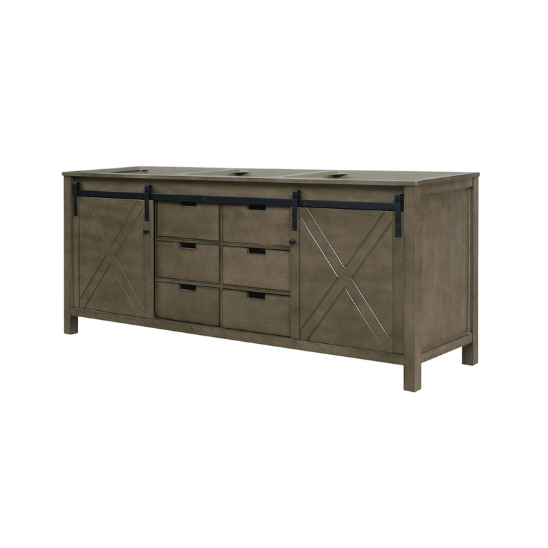 Nuvia 80" Fully Assembled Double Bath Vanity With Soft Close Cabinets (SAK53904) - Saskby Wholesale - Front Left View