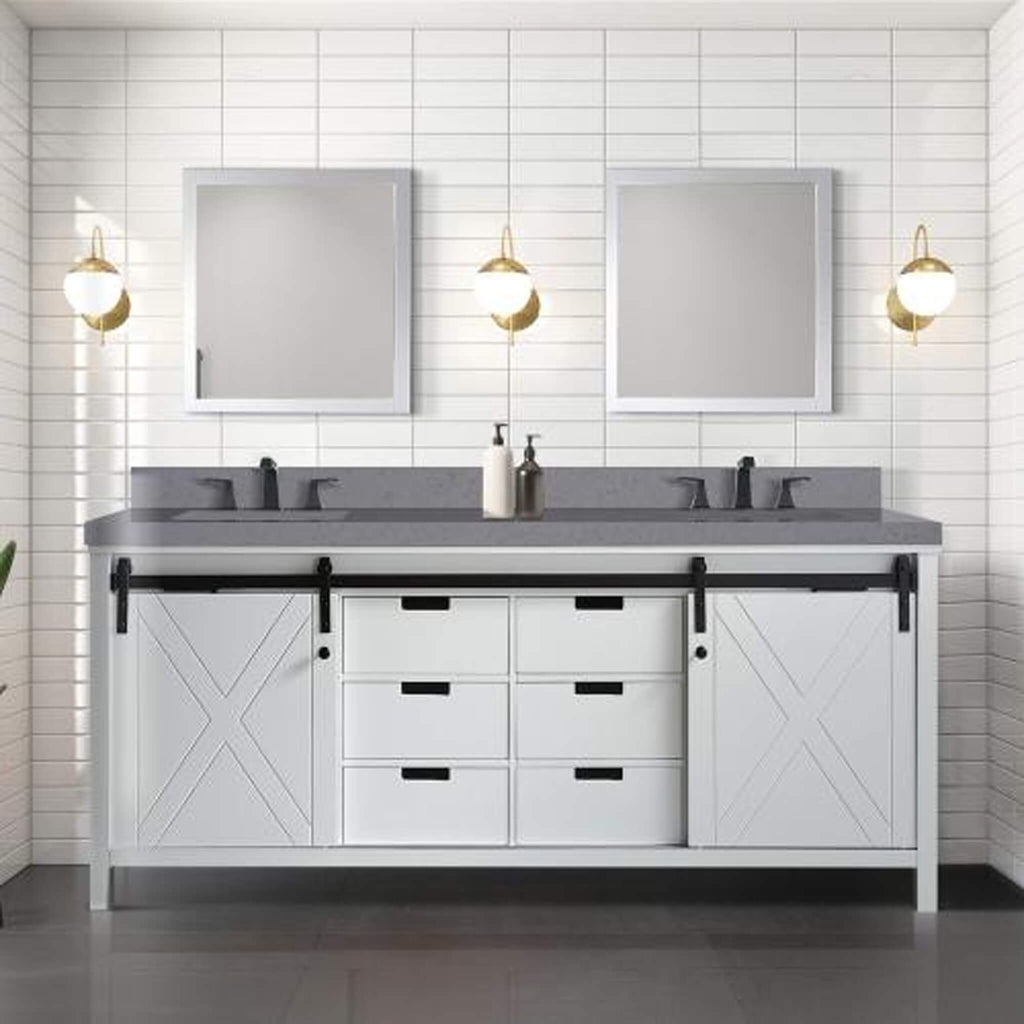Nuvia 80-Inch Fully Assembled Double Bath Vanity With Soft Close Cabinets [No Countertop] (SAK53904)