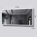 Nuvia 96X40-Inch Wall-Mounted Medicine Cabinet Mirror With Anti-Fog And Tri-Color LED Lights (SAK82340) - Saksby Wholesale - Dimensions