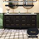 Nuvia Premium 72-Inch Bathroom Vanity Set With Resin Sink And Soft-Close Drawers (SAK62749) - Saksby Wholesale - Product Features