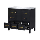 Nuvia Premium 72-Inch Bathroom Vanity Set With Resin Sink And Soft-Close Drawers (SAK62749) - Saksby Wholesale - Botton Drawers