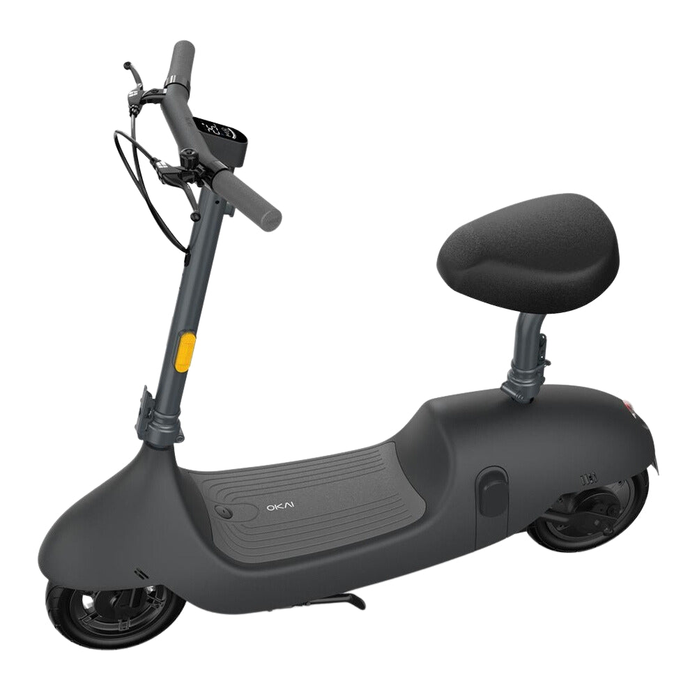 Okai Beetle Pro EA10C 900W 48V/10.4AH Small Foldable Electric Scooter With Seat, Black (SAK72536) - Saksby Wholesale - Side View