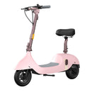 Okai Beetle Pro EA10C 900W 48V/10.4AH Small Foldable Electric Scooter With Seat, Pink (SAK71536) - Saksby Wholesale - Front View