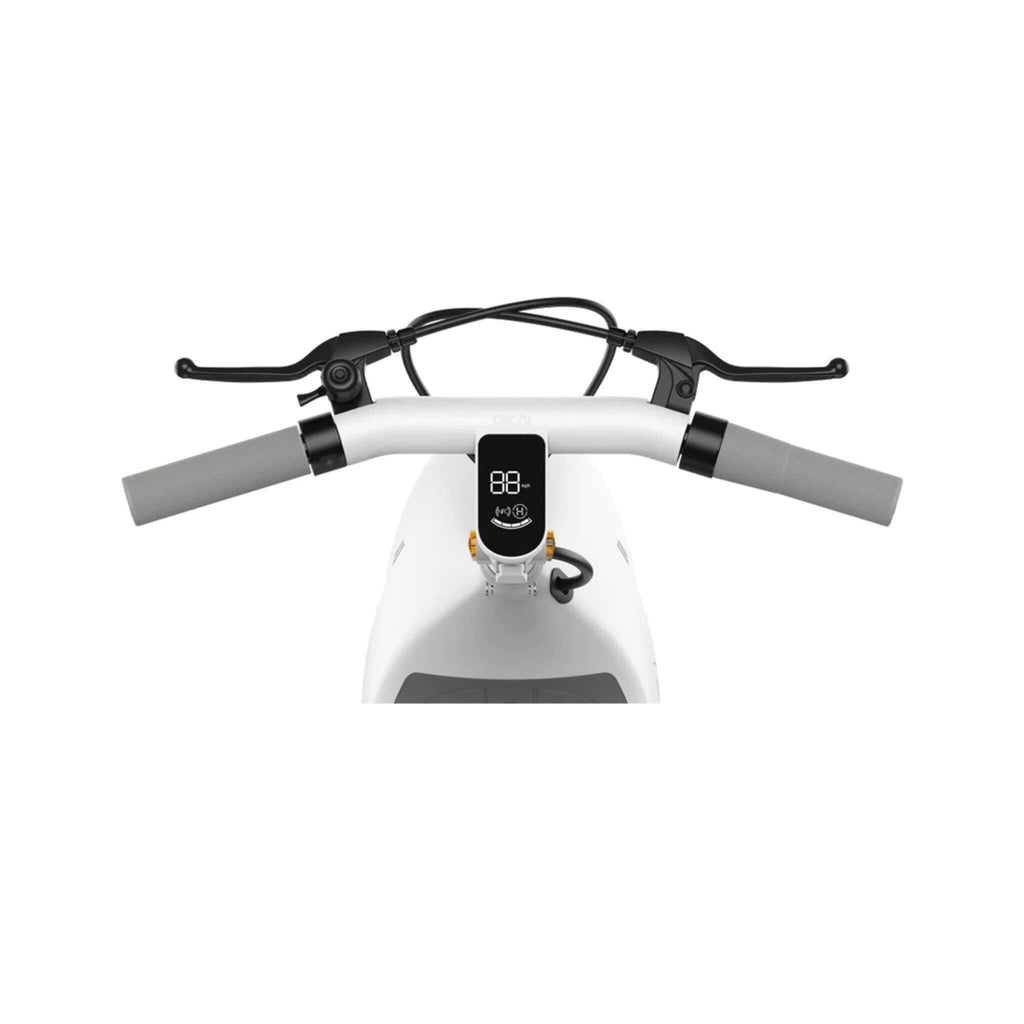 Okai Beetle Pro EA10C 900W 48V/10.4AH Small Foldable Electric Scooter With Seat, White (SAK73526) - Saksby Wholesale - HandleBar