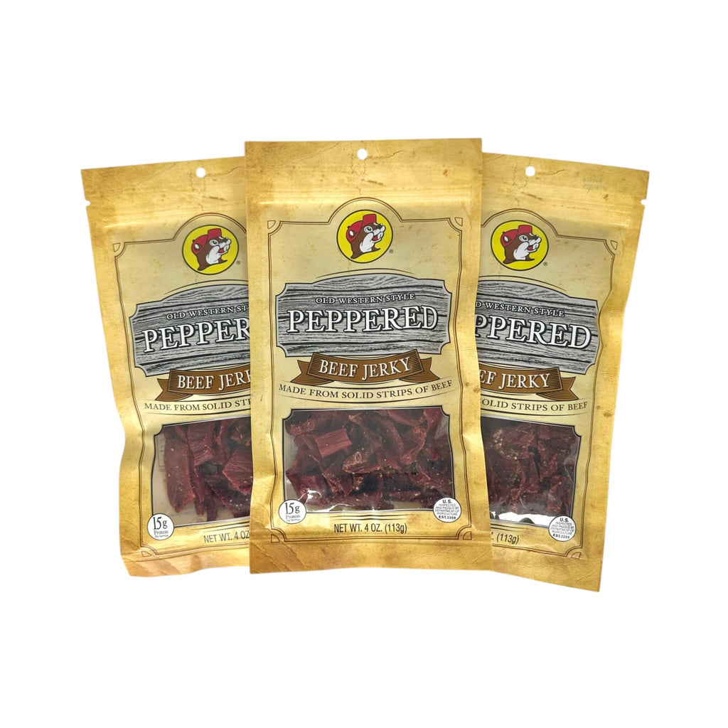 Old Western Style Peppered Beef Jerky (SAK90345) - Saksby Wholesale - Three Packs View