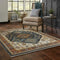 ORIENTAL WEAVERS Aberdeen 005W1 Blue Medallion Polyester Indoor Area Rug (SAK89014)