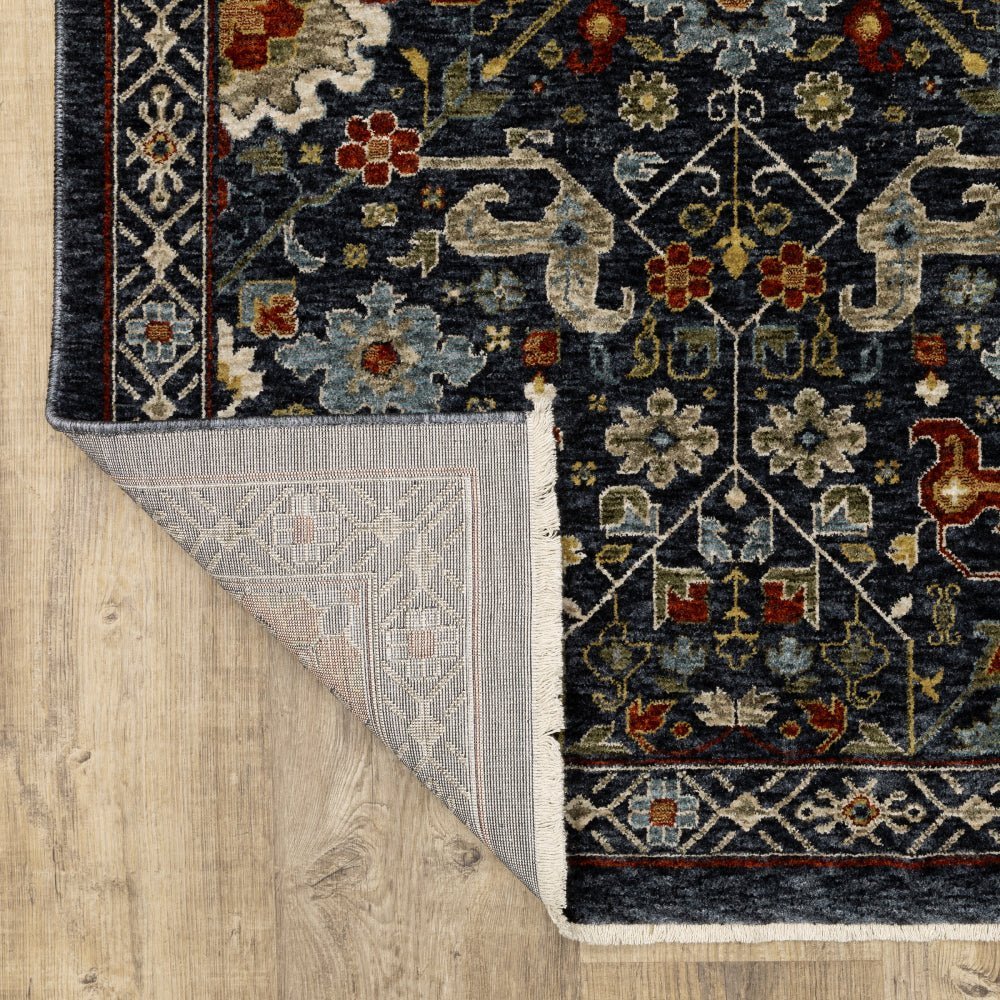 Oriental Weavers Aberdeen 006B1 Blue Traditional Polyester Indoor Area Rectangle Rug (SAK98124)