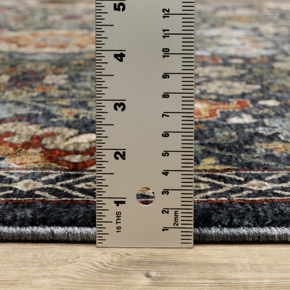 Oriental Weavers Aberdeen 006B1 Blue Traditional Polyester Indoor Area Rectangle Rug (SAK98124)