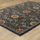 ORIENTAL WEAVERS Aberdeen 006B1 Blue Traditional Polyester Indoor Area Rectangle Rug (SAK98124)