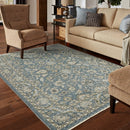 ORIENTAL WEAVERS Aberdeen 070H1 Blue And Beige Persian Polyester Indoor Area Rectangle Floral Rug (SAK15902)