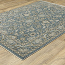 ORIENTAL WEAVERS Aberdeen 070H1 Blue And Beige Persian Polyester Indoor Area Rectangle Floral Rug (SAK15902)