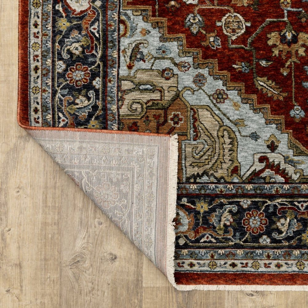 Oriental Weavers Aberdeen 1144R Red Traditional Medallion Polyester Indoor Area Rectangle Rug (SAK72513)