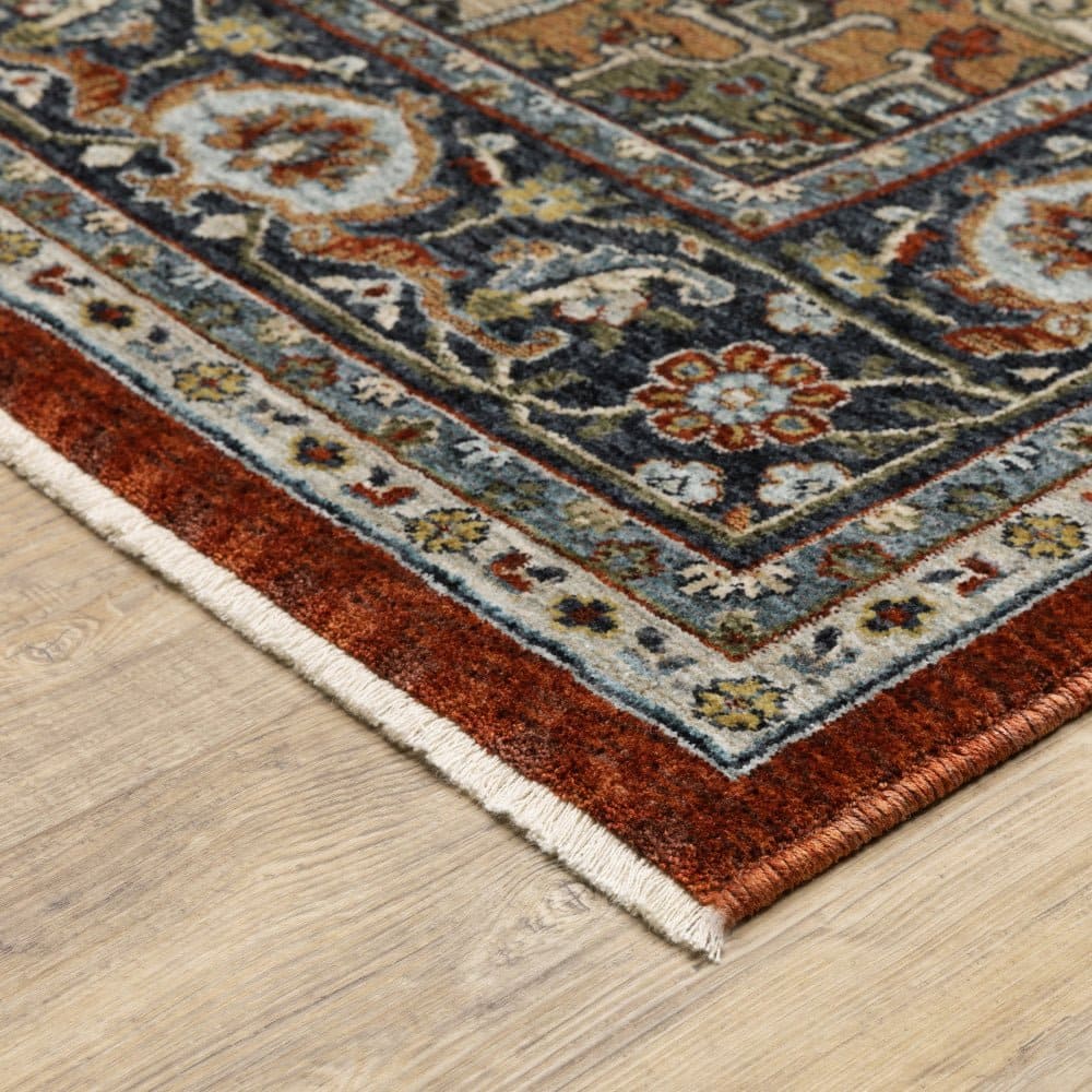 Oriental Weavers Aberdeen 1144R Red Traditional Medallion Polyester Indoor Area Rectangle Rug (SAK72513)