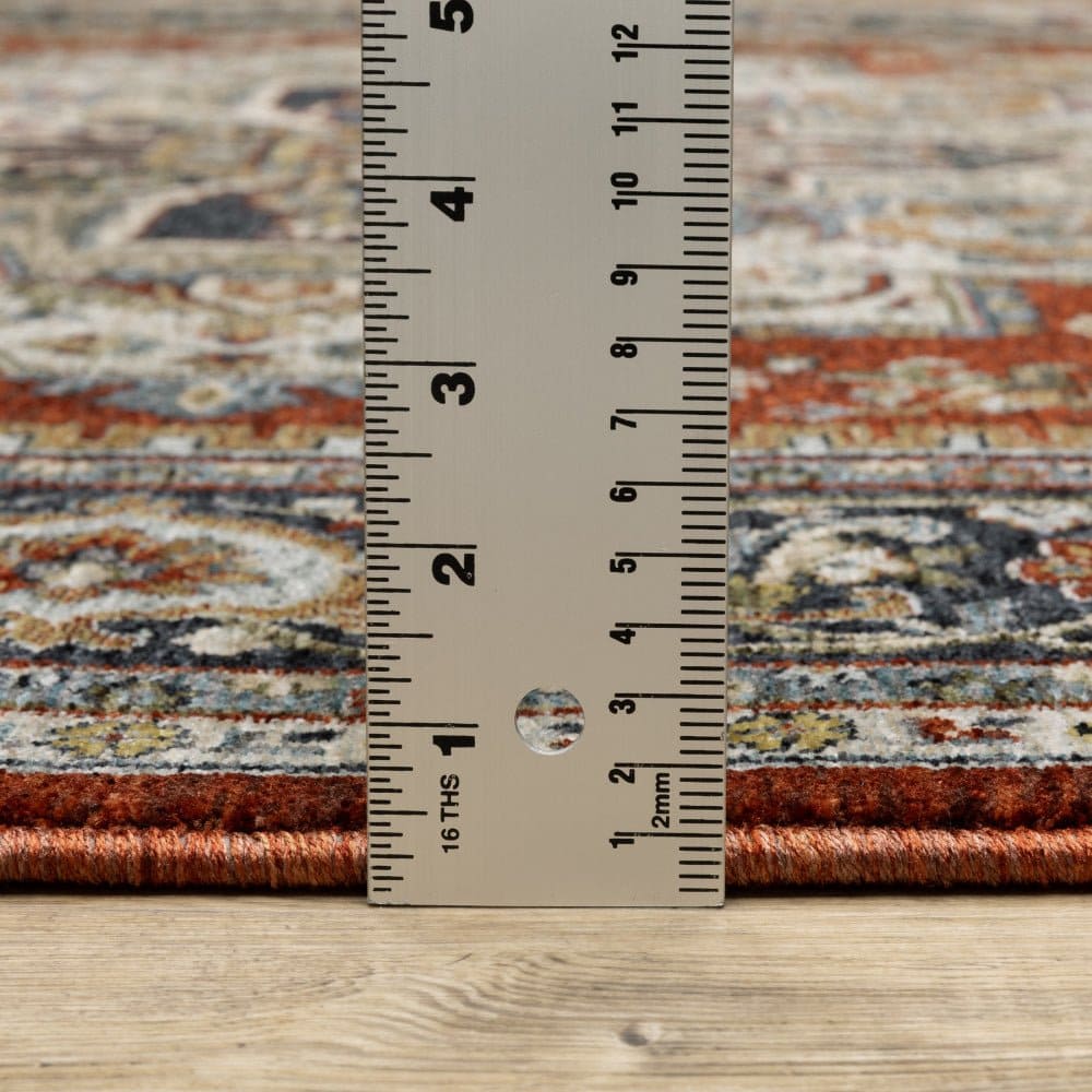 Oriental Weavers Aberdeen 1144R Red Traditional Medallion Polyester Indoor Area Rectangle Rug (SAK72513)
