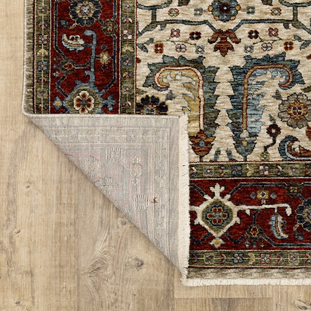Oriental Weavers Aberdeen 144D1 Ivory Classic Overall Polyester Indoor Area Rectangle Rug (SAK51093)
