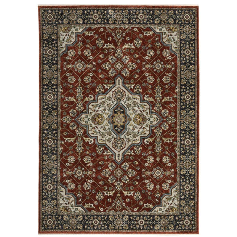 ORIENTAL WEAVERS Aberdeen 4151R Traditional Persian Polyester Indoor Area Rectangle Rug  In Red (SAK56093)