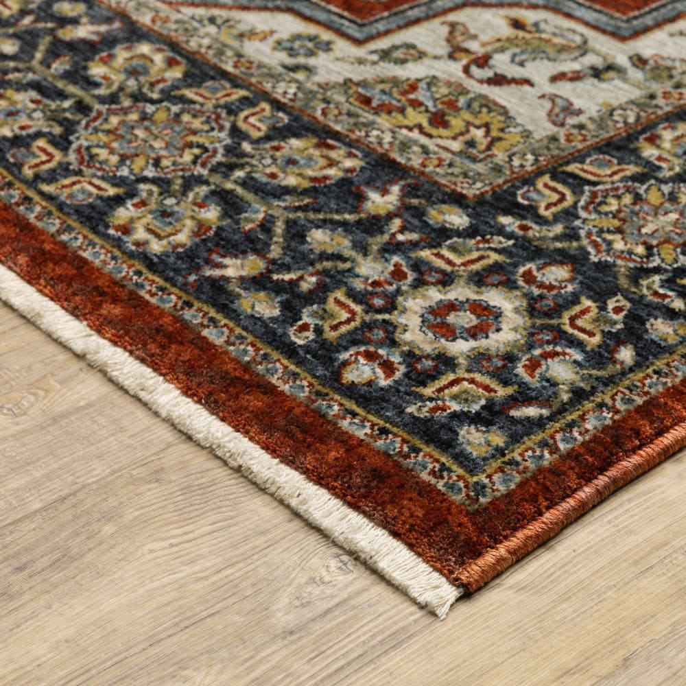 Oriental Weavers Aberdeen 4151R Traditional Persian Polyester Indoor Area Rectangle Rug  In Red (SAK56093)