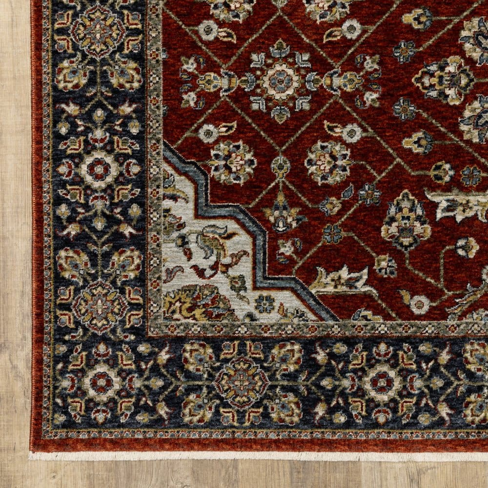 Oriental Weavers Aberdeen 4151R Traditional Persian Polyester Indoor Area Rectangle Rug  In Red (SAK56093)