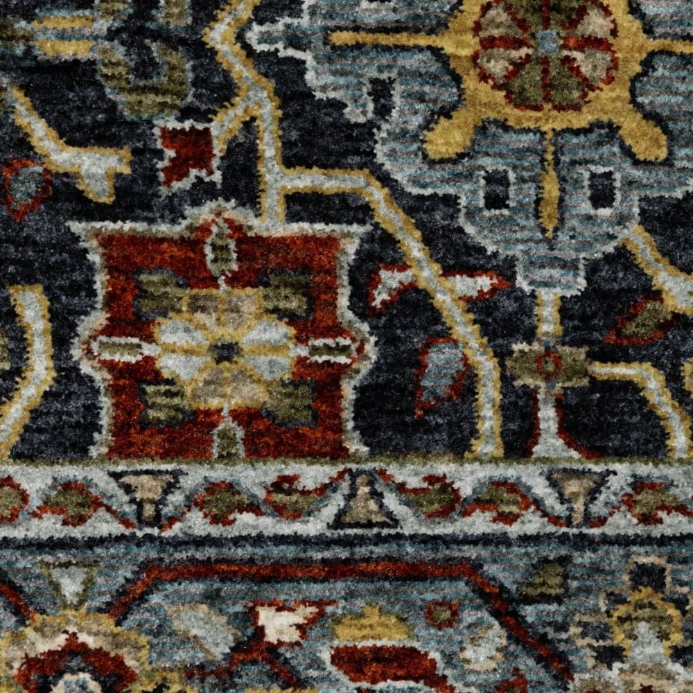 Oriental Weavers Aberdeen 4922D Blue Traditional Polyester Indoor Area Rectangle Rug (SAK74592)