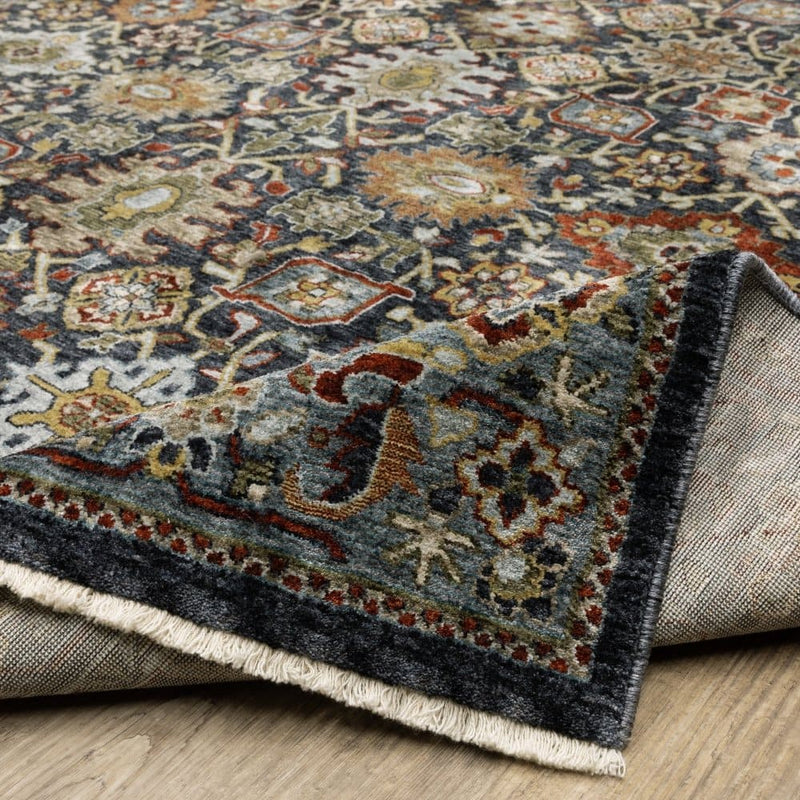 ORIENTAL WEAVERS Aberdeen 4922D Blue Traditional Polyester Indoor Area Rectangle Rug (SAK74592)