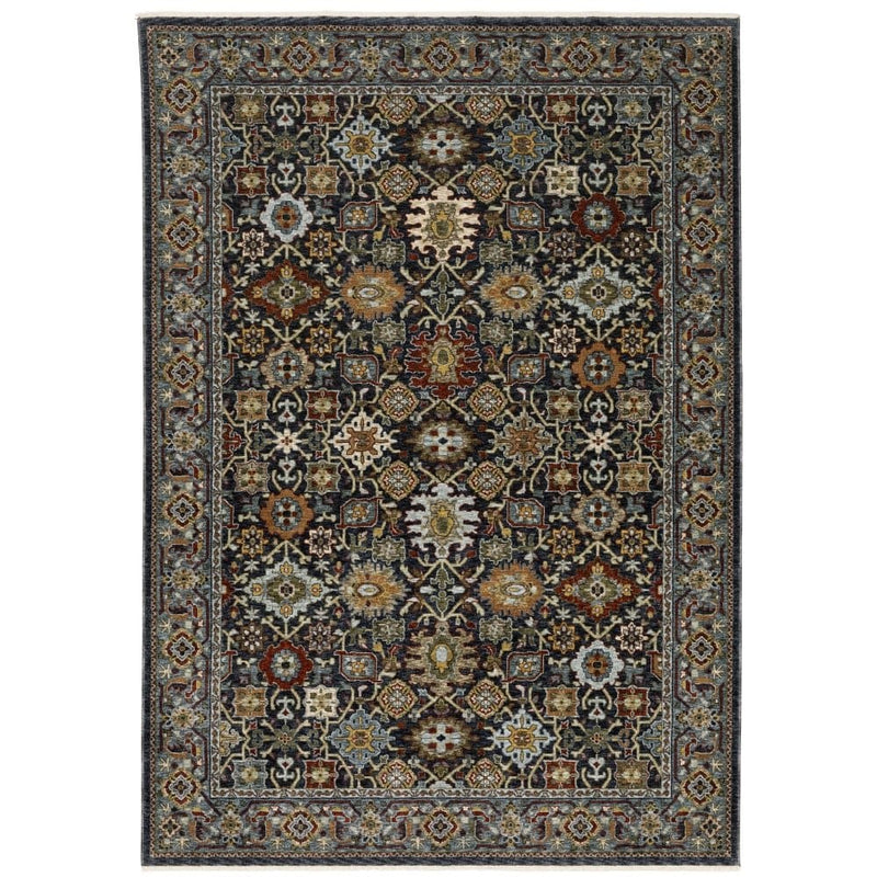 ORIENTAL WEAVERS Aberdeen 4922D Blue Traditional Polyester Indoor Area Rectangle Rug (SAK74592)