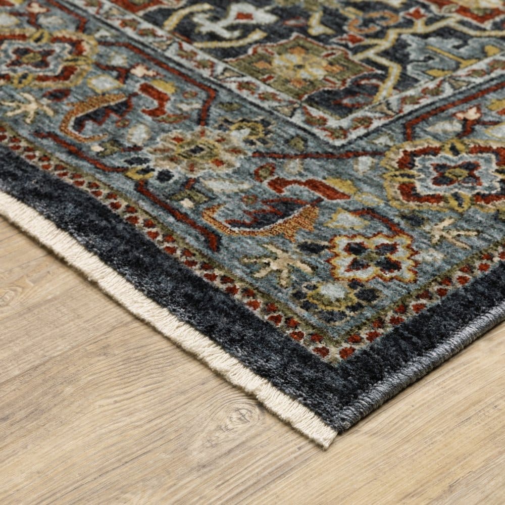 Oriental Weavers Aberdeen 4922D Blue Traditional Polyester Indoor Area Rectangle Rug (SAK74592)