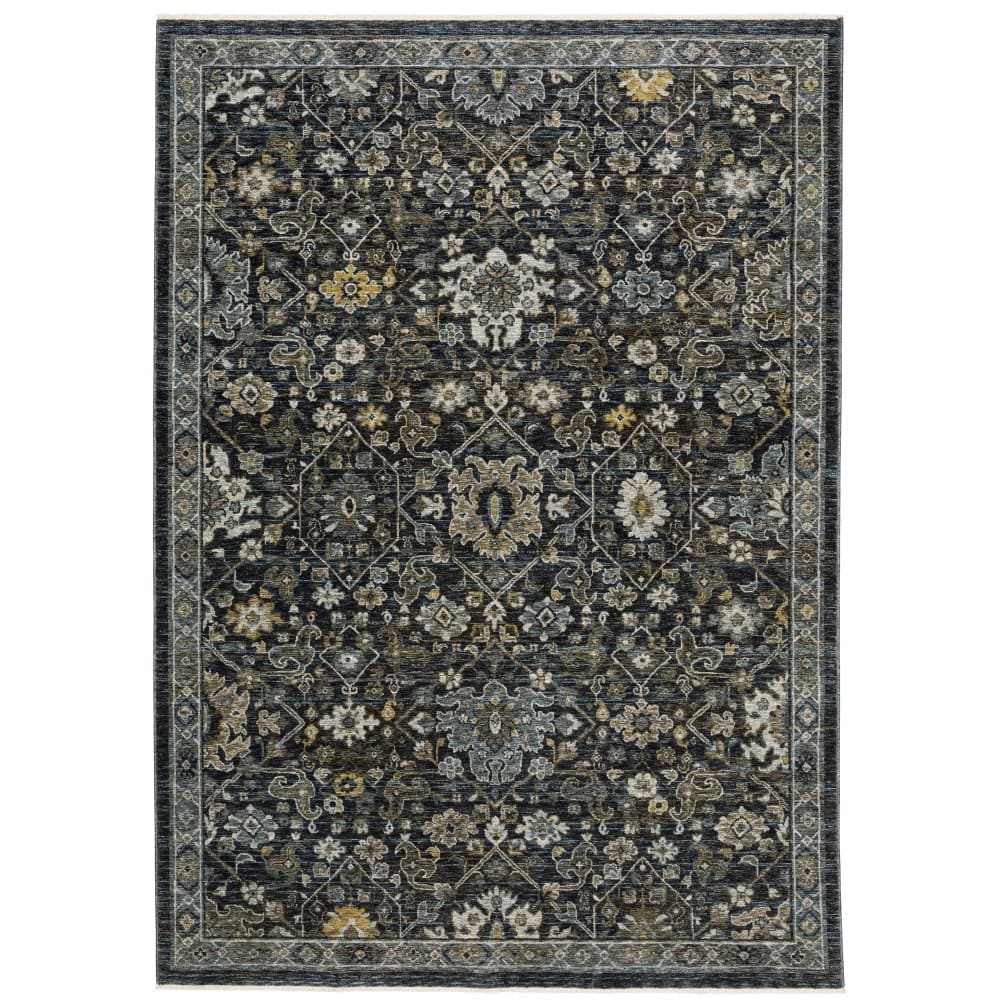 Oriental Weavers Aberdeen 533K1 Blue Persian Oriental Polyester Indoor Area Rectangle Rug (SAK74593)