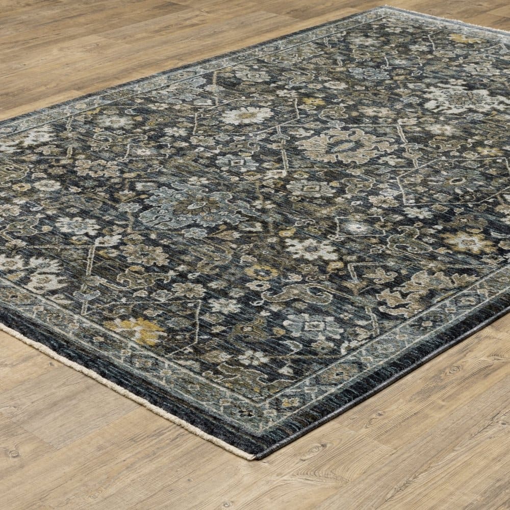 Oriental Weavers Aberdeen 533K1 Blue Persian Oriental Polyester Indoor Area Rectangle Rug (SAK74593)