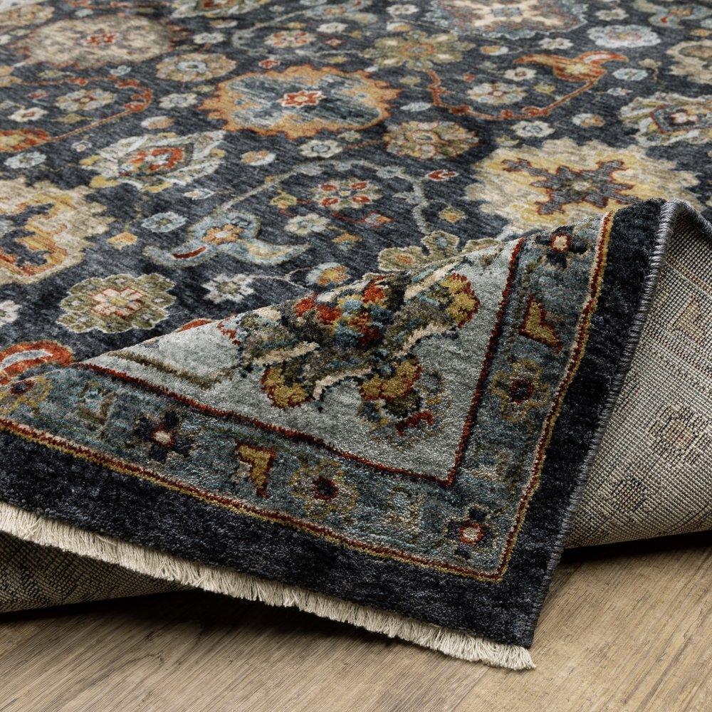 Oriental Weavers Aberdeen 561B1 Blue Persian Panel Polyester Indoor Area Rectangle Rug (SAK64593)