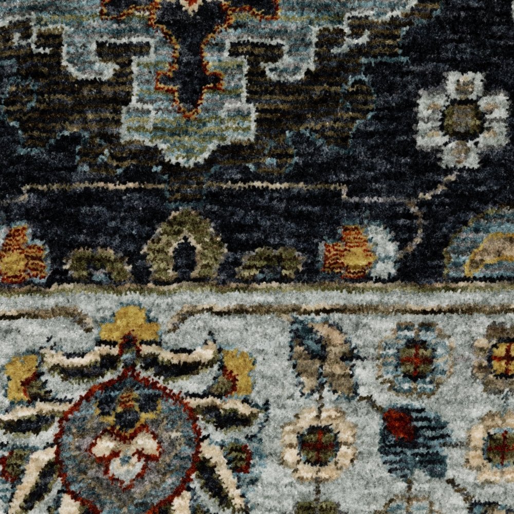 Oriental Weavers Aberdeen 561B1 Blue Persian Panel Polyester Indoor Area Rectangle Rug (SAK64593)
